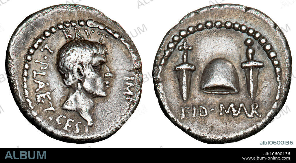 ANCIENT COINS NUMISMATIC. The Ides of March Denarius (Denarius of Brutus).