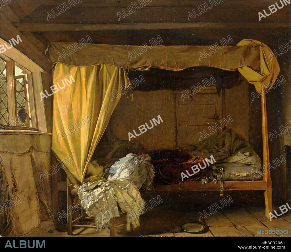 AUGUSTUS EGG. The Death of Buckingham. Date/Period: Undated, exhibited 1855. Painting. Oil on canvas. Height: 749 mm (29.48 in); Width: 914 mm (35.98 in).