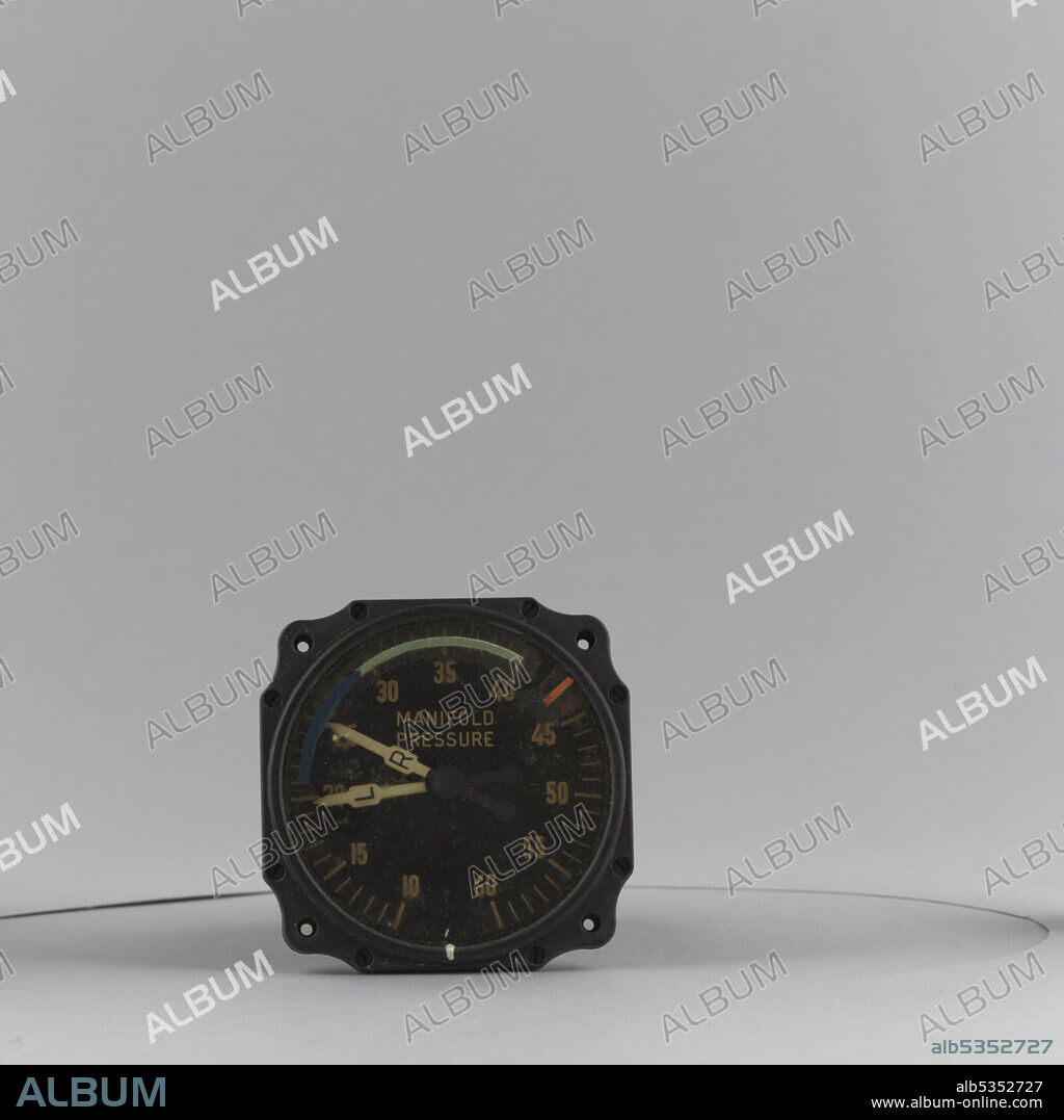 BENDIX AVIATION and PIONEER INSTRUMENT COMPANY. 3-1/8 in. d.  range 10-60 in. mercury. The Autosyn was a system developed by the Eclipse-Pioneer Division of the Bendix Aviation Corporation to eliminate the cumbersome plumbing required for instrumentation in increasingly large aircraft. Instead of having many feet of piping, vulnerable to blockage or leaks, the autosyn system used a transmitter located at the source of the input that converted the mechanical or electro-mechanical impulses from a sensor into electrical signals that were sent to a standardized indicator on the instrument panel. The indicator would have a simple easily mounted face that was appropriate to the input sensed by the transmitter.