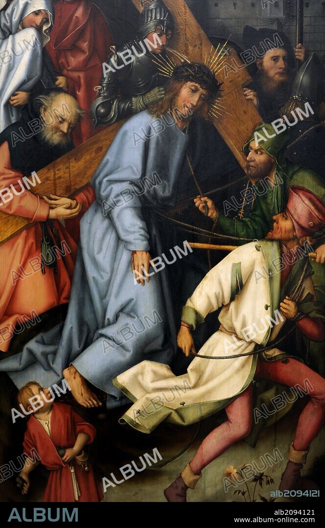 Hans Holbein the Elder (1465-1524). German painter. Christ carrying the Cross, 1502. Detail of a wing of Kaisheim Altar. Alte Pinakothek. Munich. Germany.
