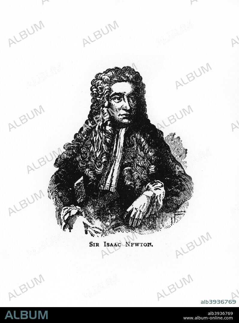 Sir Isaac Newton, English mathematician, astronomer and physicist, (20th century). Newton's (1643-1727) discoveries were prolific and exerted a huge influence on science and thought. His theories of gravity and his three laws of motion were outlined in his greatest work, Philosophiae Naturalis Principia Mathematica (1687), and he is credited with discovering differential calculus. He also formulated theories regarding optics and the nature of light that led to him building the first reflecting telescope. Knighted by Queen Anne in 1705, Newton is buried in Westminster Abbey, London.