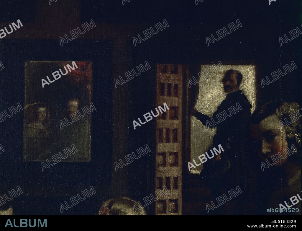 DIEGO VELAZQUEZ (1599-1660). LAS MENINAS O LA FAMILIA DE FELIPE IV - DETALLE - 1656 - BARROCO ESPAÑOL - O/L - NP 1174 - CONJUNTO 106240.