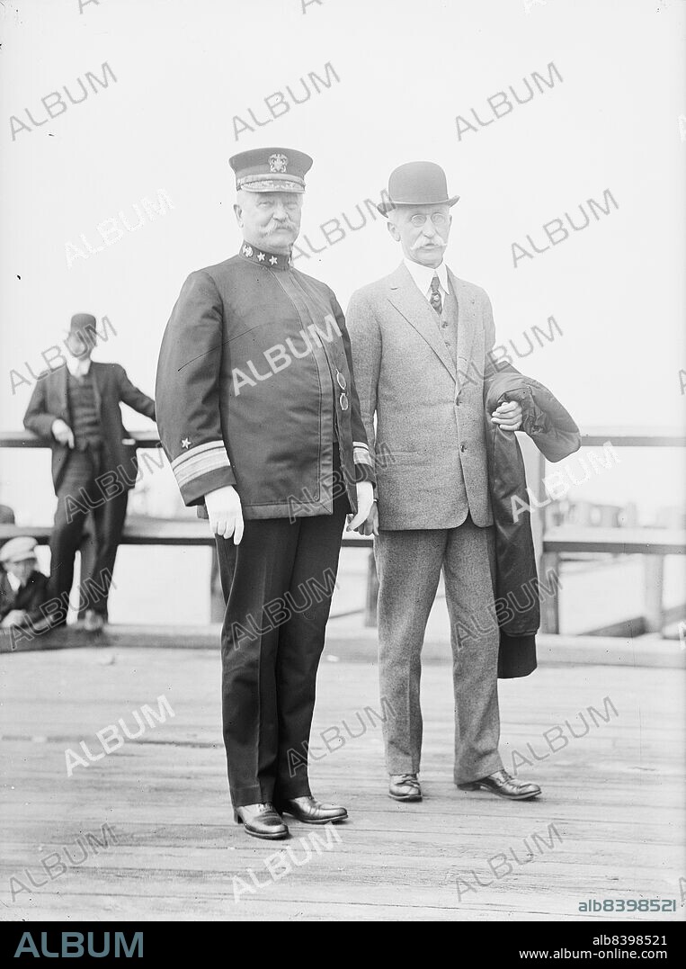 HARRIS & EWING. Rear Admiral Charles Johnston Badger, U.S.N. Left, with Admiral Bradley Allen Fiske, 1914. US Navy officers.