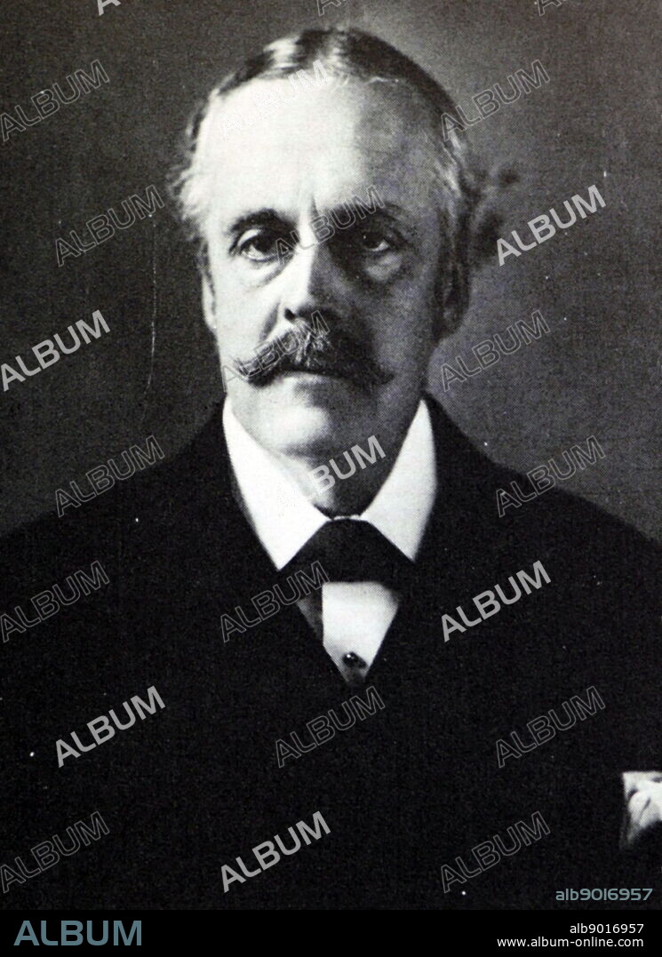 Arthur James Balfour, 1st Earl of Balfour, (1848 - 1930); British statesman. Conservative Party, Prime Minister of the United Kingdom from 1902 to 1905. Foreign Secretary from 1916 to 1919. In 1917 he issued the Balfour Declaration. Entering Parliament in 1874, Balfour achieved prominence as Chief Secretary for Ireland. Leader of the Opposition throughout the crisis over Lloyd George's 1909 budget. He resigned as party leader later in 1911. Balfour returned as First Lord of the Admiralty in Asquith's Coalition Government (1915-16). In December 1916 he became Foreign Secretary in David Lloyd George's coalition.