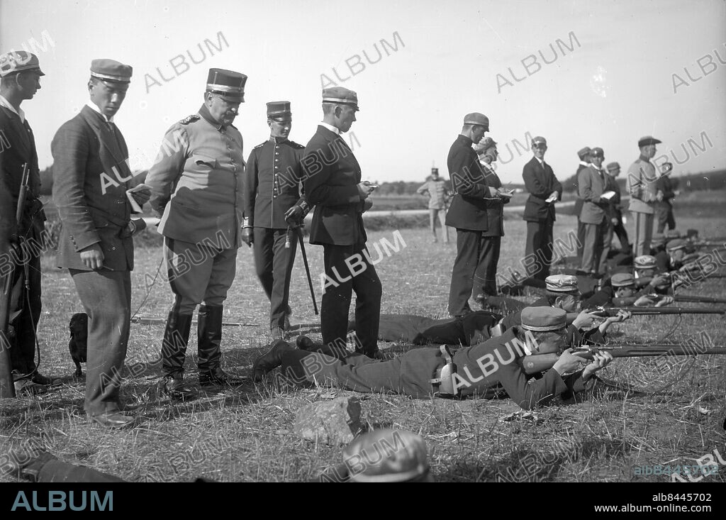 GÖTEBORG 1915-09-11.. Högsbo skjutbana. *** Local Caption *** GT 1915-1830 Foto: Kamerareportage / TT / Kod: 2524.