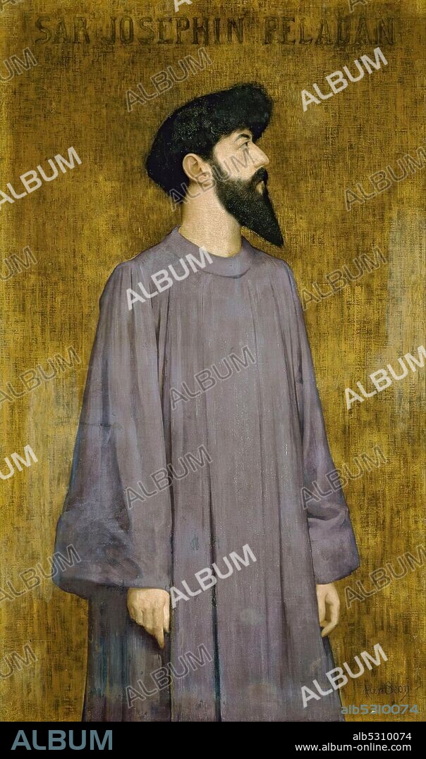 ALEXANDRE SEON. Alexandre Séon, Le Sâr Joséphin Péladan, 1891.