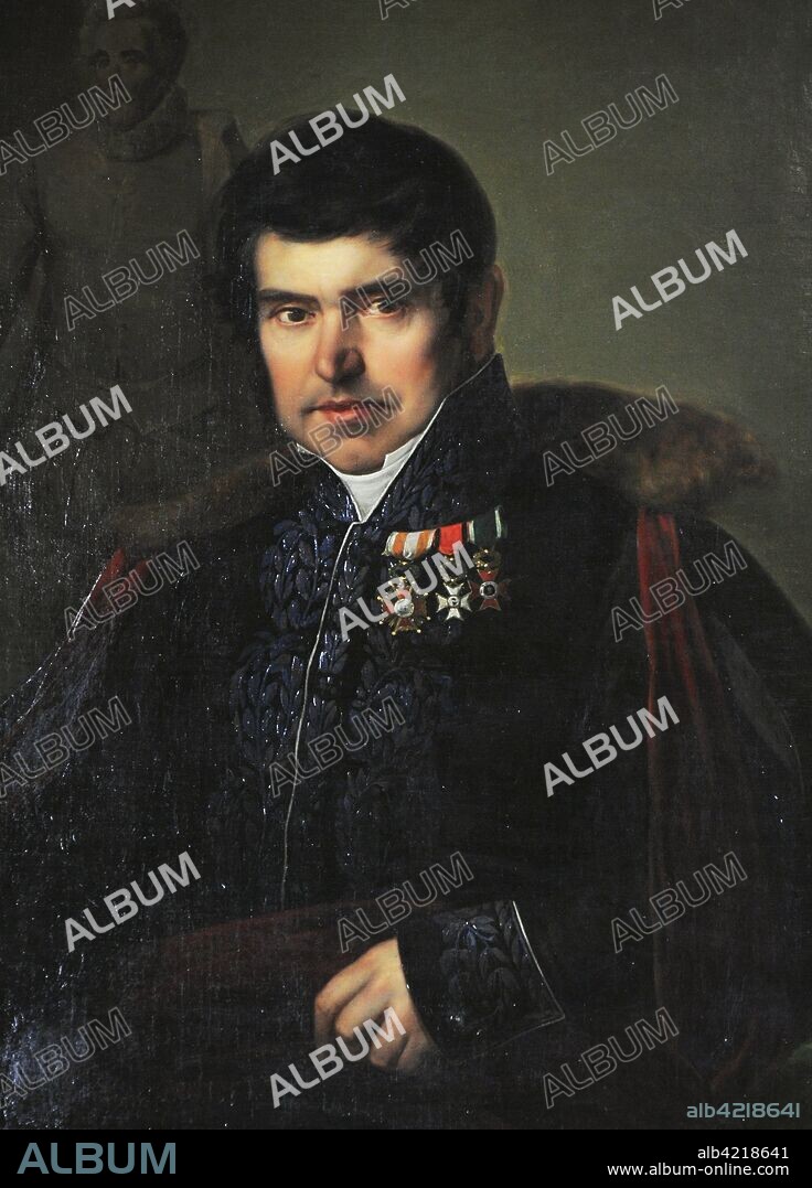 Antonio Sola Llansas (1780-1861). Spanish sculptor. Portrait by Juan Antonio Ribera y Fernandez (1779-1860), ca.1836. Lazaro Galdiano Museum. Madrid. Spain.
