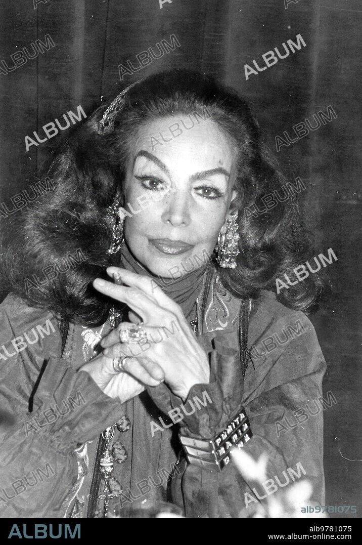February 16, 1983. One of the Last Photos of María Félix.