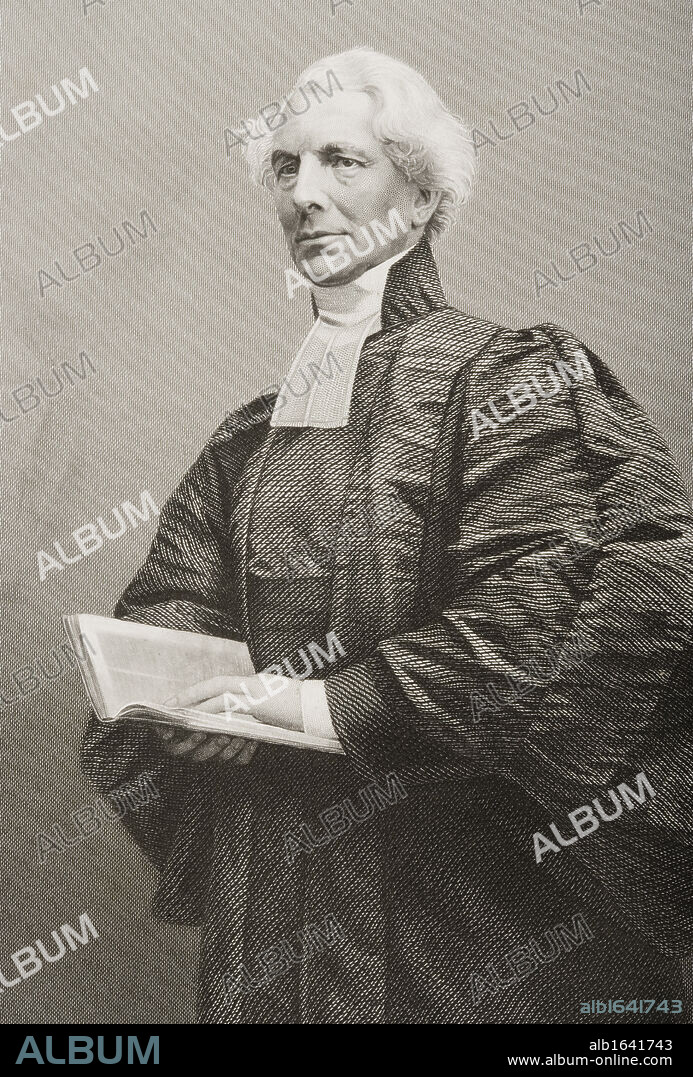 Hugh McNeile, 1795-1879. Anglican churchman, Canon of Chester. Engraved by D.J.Pound from a photograph byJames T. Foard. From the book "The Drawing-Room of Eminent Personages" Volume 1. Published in London 1860.