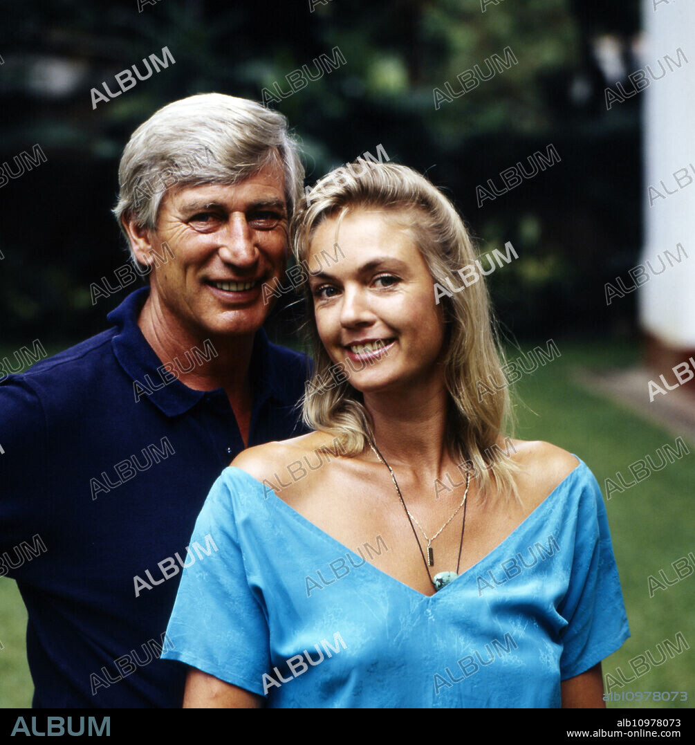 The danish actress Birte Berg together with the german actor Siegfried Rauch in the set for 'Death Stone', Sri Lanka 1986.