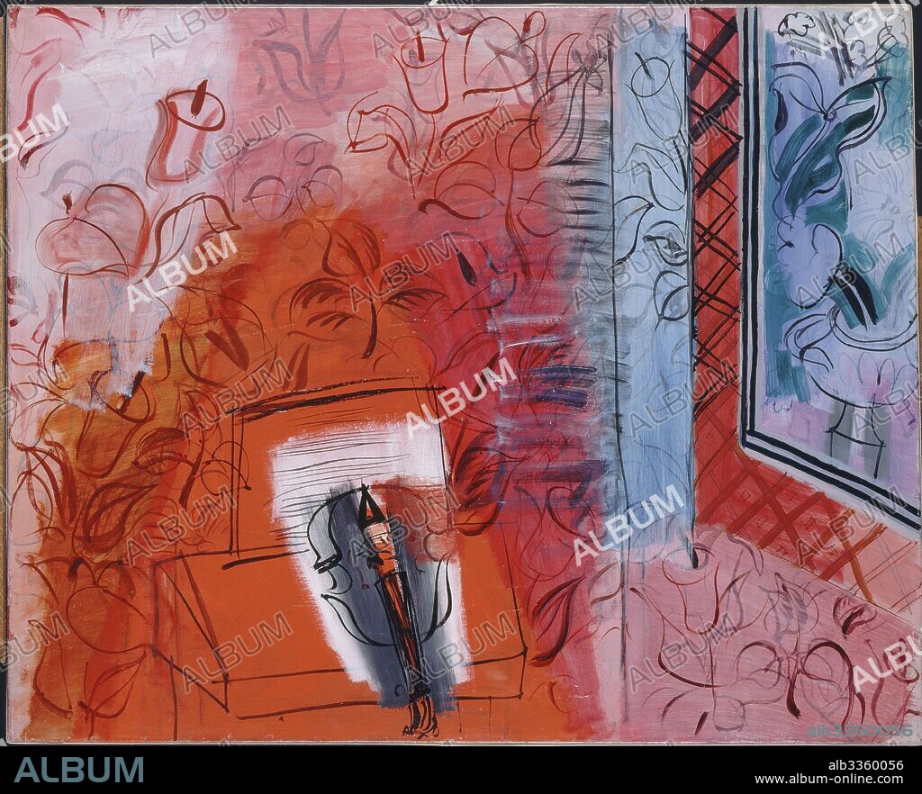 RAOUL DUFY. Still Life with a Violin. Homage to Bach.