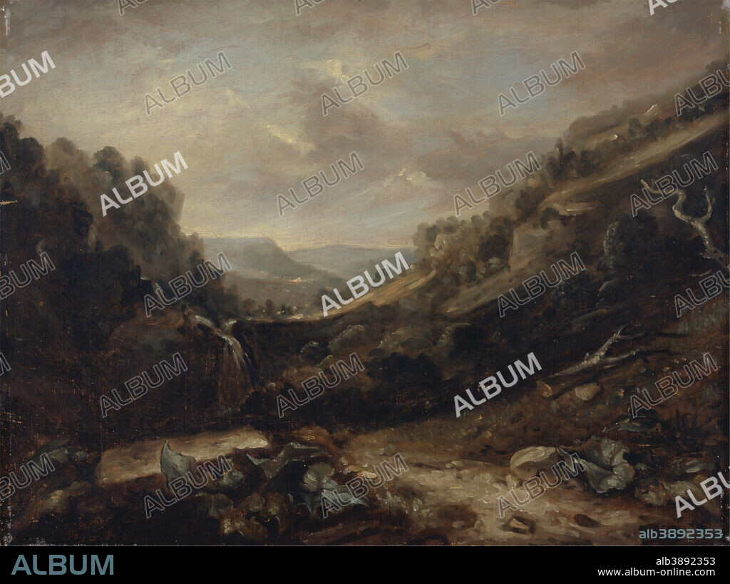 ATTRIBUTED TO BENJAMIN BARKER. West Country Landscape. Date/Period: Ca. 1810. Painting. Oil on canvas. Height: 457 mm (17.99 in); Width: 584 mm (22.99 in).