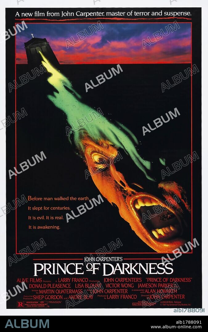 Poster de EL PRINCIPE DE LAS TINIEBLAS, 1987 (PRINCE OF DARKNESS), dirigida por JOHN CARPENTER.