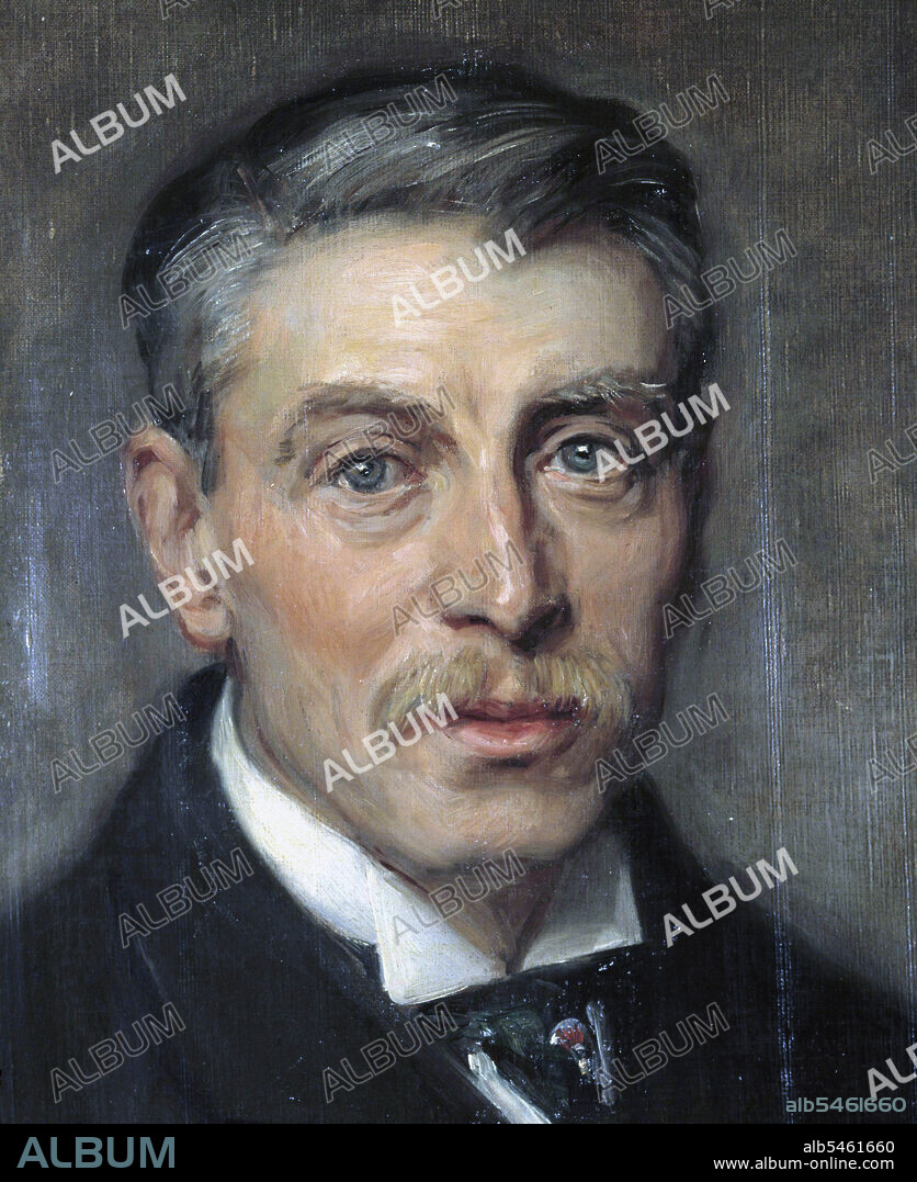 RICARDO MADRAZO Y GARRETA. MELIDA , JOSE RAMON. ARQUEOLOGO E HISTORIADOR DEL ARTE ESPAÑOL.. MADRID 1856 - 1933. OLEO DE RICARDO DE MADRAZO.