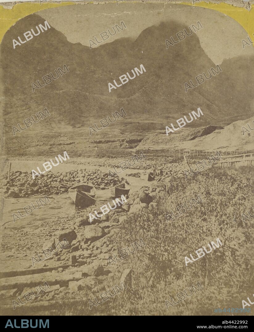 Scene of the Story of Robinson Crusoe. Yunque Mountain and Landing Place. Cumberland Bay., Edward and Henry T. Anthony & Co. (American, 1862 - 1902), 1874, Albumen silver print.