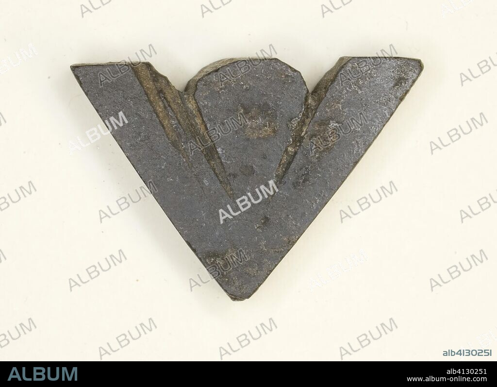 ANCIENT EGYPTIAN. Amulet of a Plummet. Egyptian. Date: 664 BC-332 BC. Dimensions: 1.6 × 2.2 × 0.6 cm (5/8 × 7/8 × 1/4 in.). Hematite. Origin: Egypt.