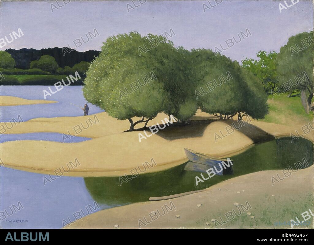 FéLIX EDOUARD VALLOTTON. Sandbanks on the Loire (Des Sables au bord de la Loire).