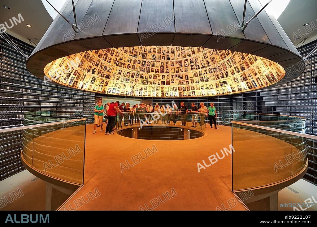 Jerusalem Israel. Yad Vashem. Memorial to the victims of the holocaust. The Hall of names.