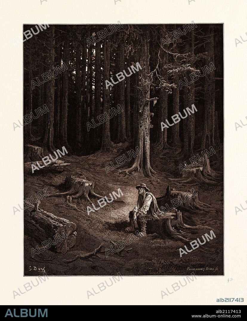 THE FOREST AND THE WOODMAN, BY GUSTAVE DORE.