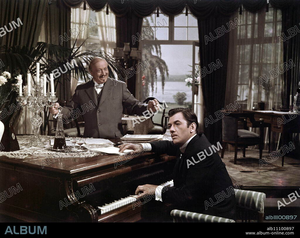 THE CZARDAS KING / BRD 1958 / Harald Philipp HUBERT VON MEYERINCK (Szegedy), GERHARD RIEDMANN (Emmerich Kálmán (Kalman)) in 'The Czardas King', 1958.