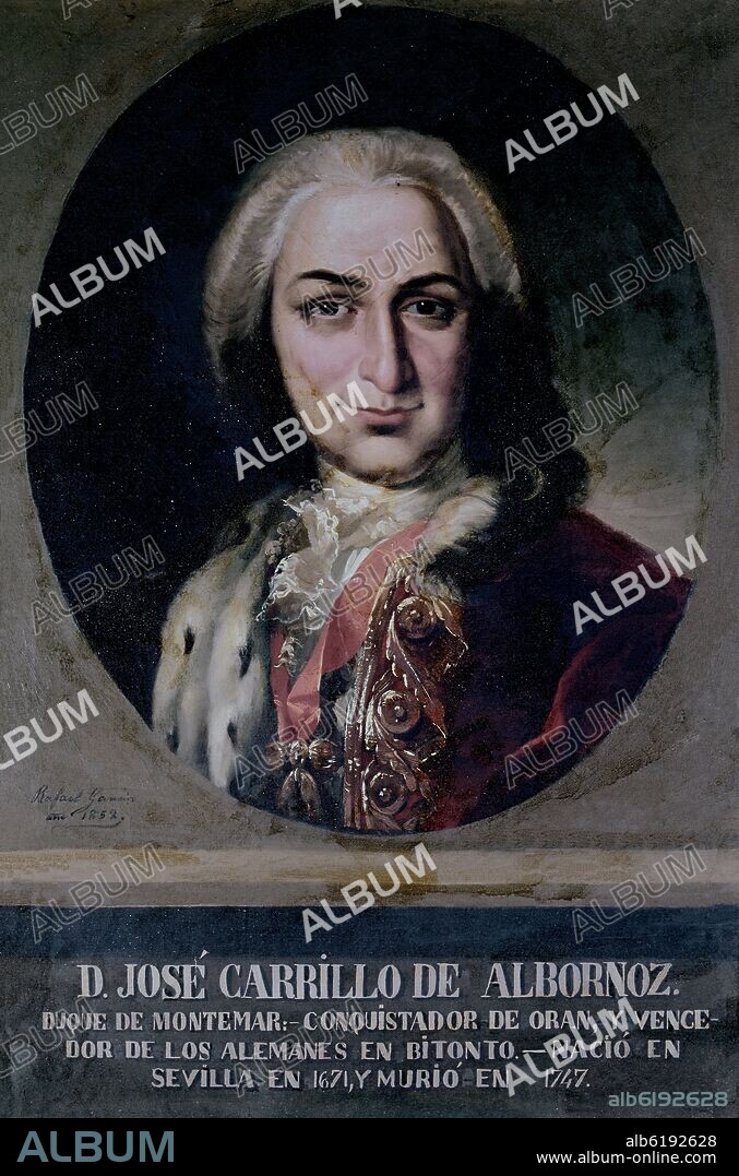 RAFAEL GARCIA. JOSE CARRILLO DE ALBORNOZ(1671/1747)-DQUE DE MONTEMAR-CONQUISTA ORAN Y VENCEDOR EN BITONTO.