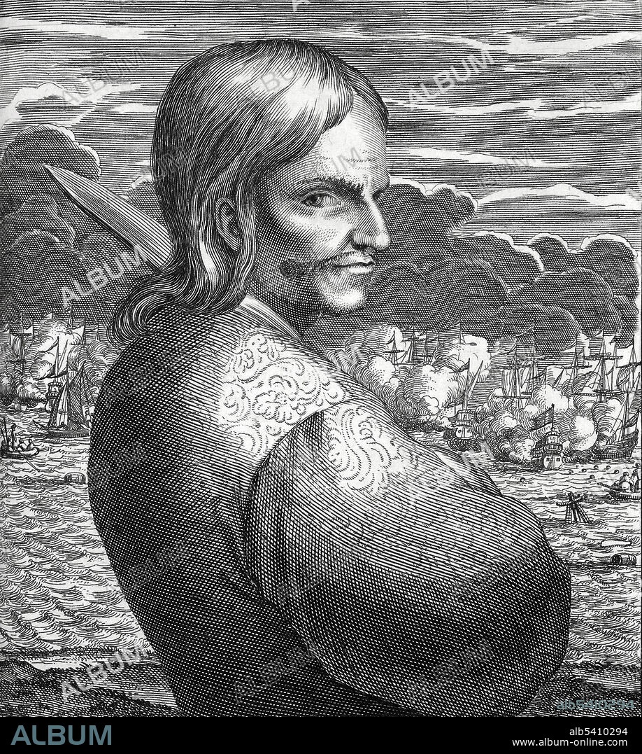 Bartolomeu Português (16??-1669) was a Portuguese buccaneer who attacked Spanish ships in the 1660s. He established one of the earliest sets of rules popularly known as "the Pirate's Code." It was later used by 18th-century pirates such as John Phillips, Edward Low, and Bartholomew Roberts. Engraving from Alexandre Exquemelin's Buccaneers of America, 1678.