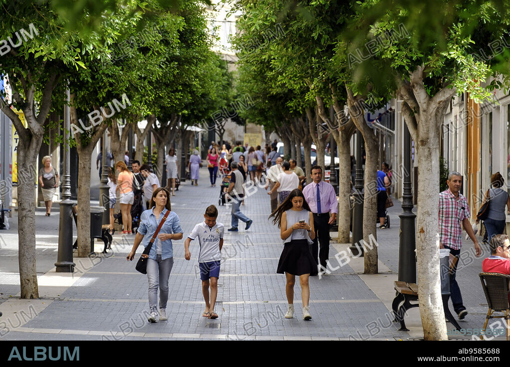 calle del Bisbe Llompart, Inca, Mallorca, balearic islands, spain, europe.