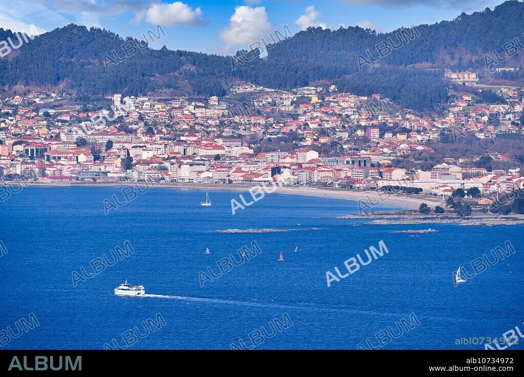 Ria de Vigo, Moaña en la comarca del Morrazo, Vigo, Pontevedra, Galicia, Spain.