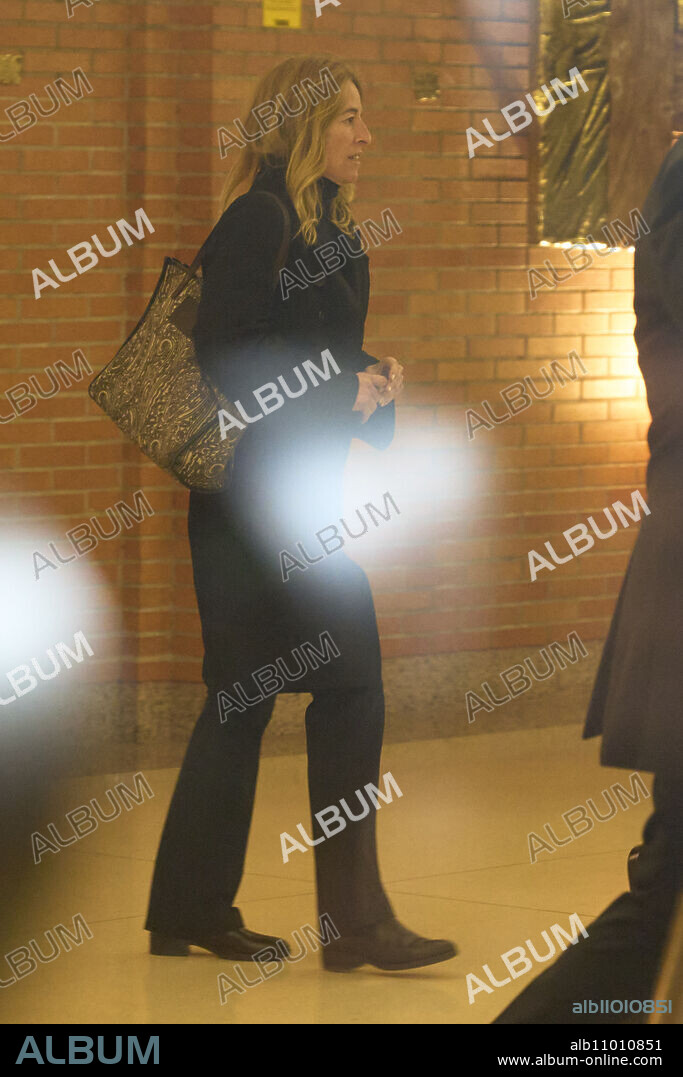 Monica Martin Luque attends Fernando Gomez-Acebo funeral Chapel at La Paz morgue on March 2, 2024 in Madrid, Spain.