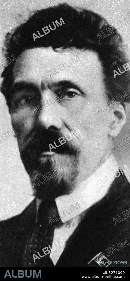 Alexei Ivanovich Rykov (1881 - 1938) Russian Bolshevik revolutionary and a Soviet politician most prominent as Premier of Russia and the Soviet Union from 1924 to 1929 and 1924 to 1930 respectively.