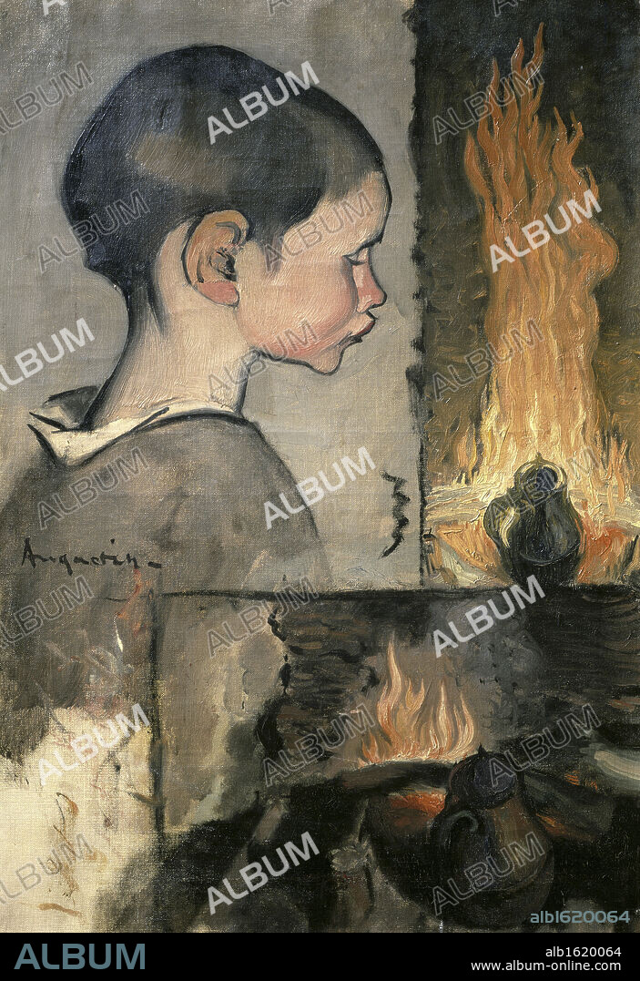 Profile of a Child   (Profil d'Enfant)   19th C.   Louis Anquetin (1861-1932/French)   Musee d'Orsay, Paris.