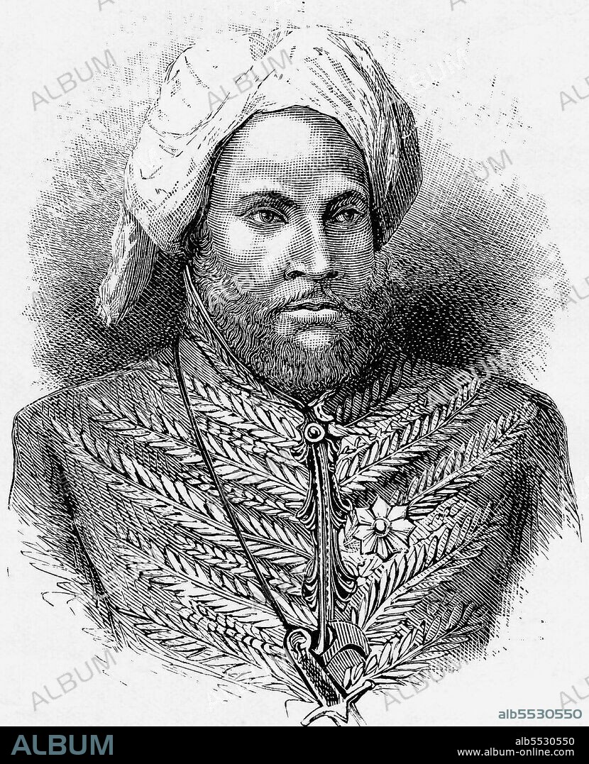 Habib Abdurrahman al-Zahir was a Yemeni Arab from the Hadramaut region who served as Vizir to Sultan Alauddin Ibrahim Mansur Syah of Aceh (r. 1857-1870). Following the death of the latter, Az-Zahir served for a time as de facto regent before travelling to Istanbul to seek Ottoman Turkish support for Aceh against the Dutch. The Turks, however, only promised moral support, and al-Zahir returned to Aceh where he assumed a new role as a military commander against the Dutch in the service of Sultan Alauddin Muhammad Da'ud Syah II (r. 1875-1903). In 1878 the Sultan (though by no means all the Acehnese forces) submitted to the Dutch under Major General Karel van der Heijden. Al-Zahir was granted a Dutch monthly pension of 1000 dollars (2,500 guilders) for life. In exchange for a promise of no further interference in Aceh, al-Zahir was exiled to Arabia together with his wives at Dutch expense.He died, probably at Mecca, in 1896.