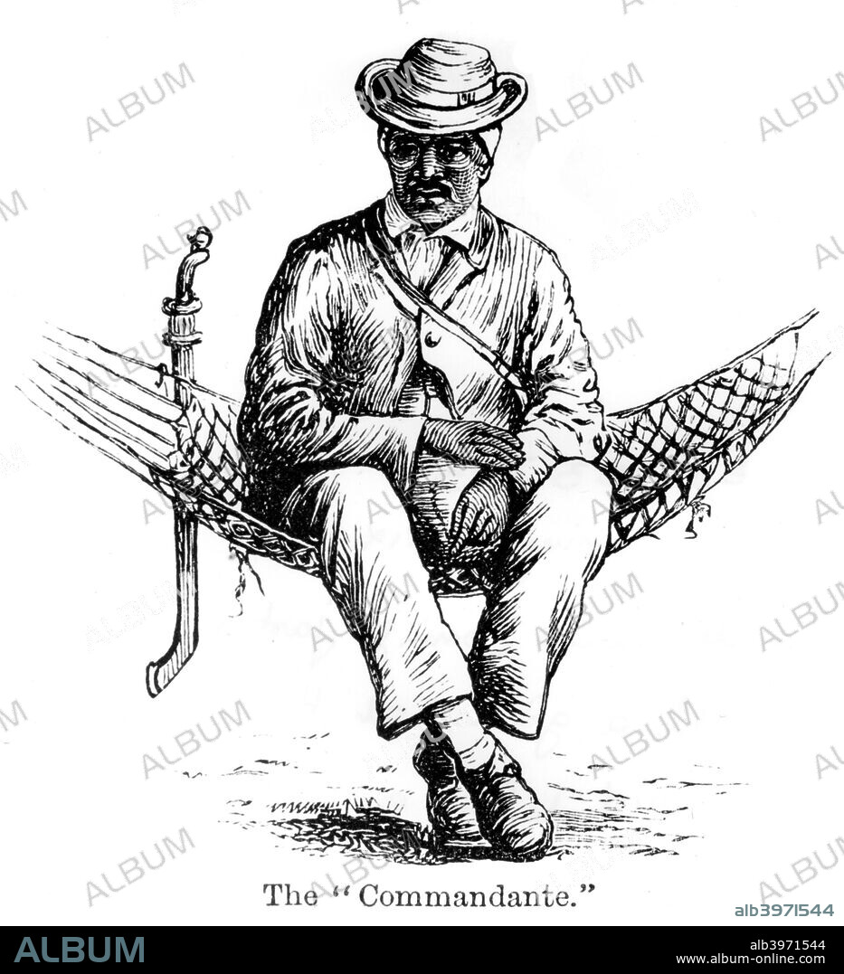 'The 'Commandante'', Santo Domingo, 1873. From Santo Domingo: past and present, with a glance at Hayti, by Samuel Hazard, 1873.