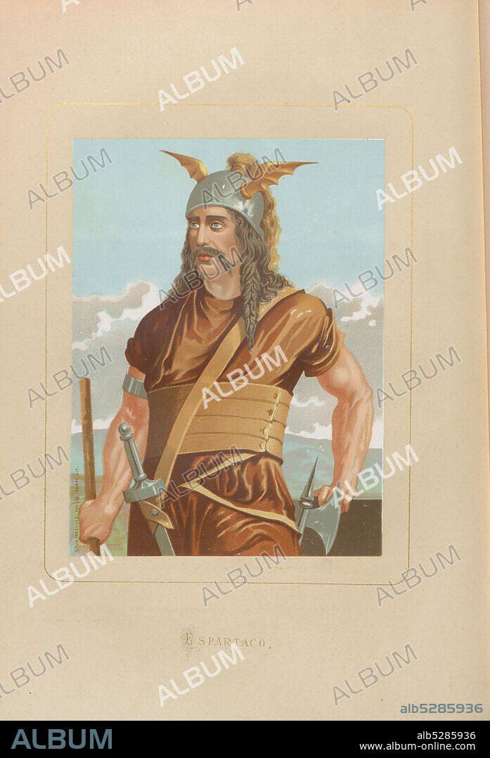 ANONYMOUS. Spartacus. From: Hombres y mujeres ce?lebres de todos los tiempos by Juan Landa.