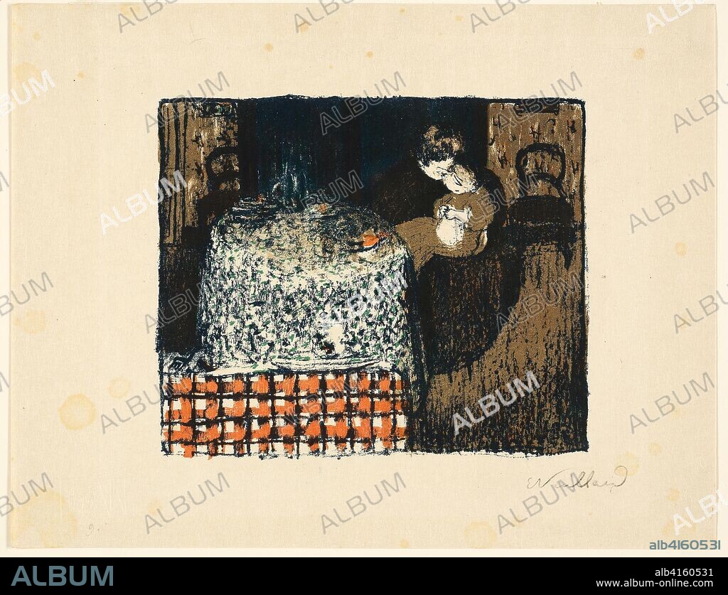 Maternity. Edouard Jean Vuillard; French, 1868-1940. Date: 1896. Dimensions: 193  229 mm (image); 287  371 mm (sheet). Color lithograph on cream Japanese paper. Origin: France.