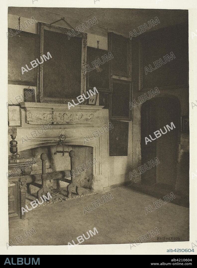 The Conspirator's Room, Old Rye House. Peter Henry Emerson; English, born Cuba, 1856-1936. Date: 1880-1888. Dimensions: 17.8 × 13.7 cm (image); 20.7 × 15.9 cm (paper); 32 × 24.9 cm (album page). Photogravure, plate XIV from the album "The Compleat Angler or the Contemplative Man's Recreation, Volume I" (1888), edition 109/250. Origin: England.