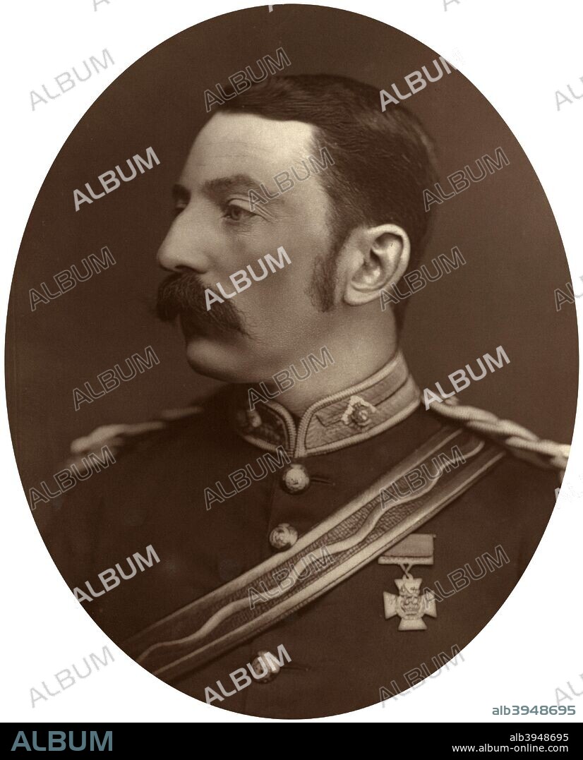 Major John Rouse Merriott Chard, VC, 1881. Chard (1847-1897), then a Lieutenant in the Royal Engineers, commanded the British defenders at Rorke's Drift, South Africa, in January 1879. With only 104 men fit for duty, Chard held off an attack by a force of some 4500 Zulu warriors. For this he was awarded the Victoria Cross, as were 10 other officers and men under his command. Chard was also promoted to Major after his exploits at Rorke's Drift. From Men of Mark: a gallery of contemporary portraits of men distinguished in the Senate, the Church, in science, literature and art, the army, navy, law, medicine, etc. Photographed from life by Lock and Whitfield, with brief biographical notices by Thompson Cooper. (Conducted by G. C. Whitfield.) (London, 1876-1883).