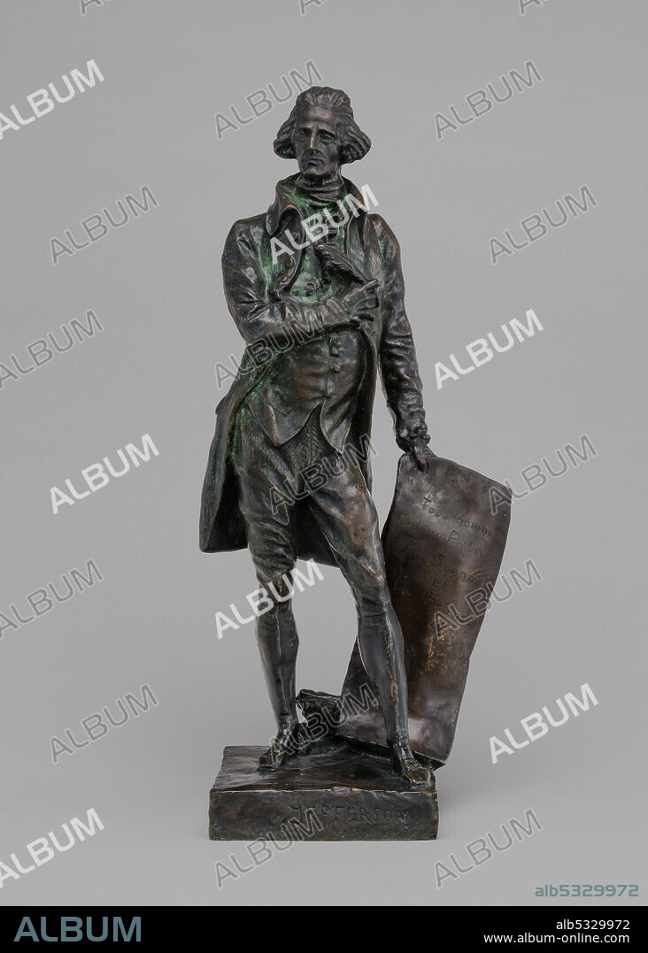 PIERRE-JEAN DAVID D'ANGERS. Thomas Jefferson, model 1832-1833, cast after 1892.