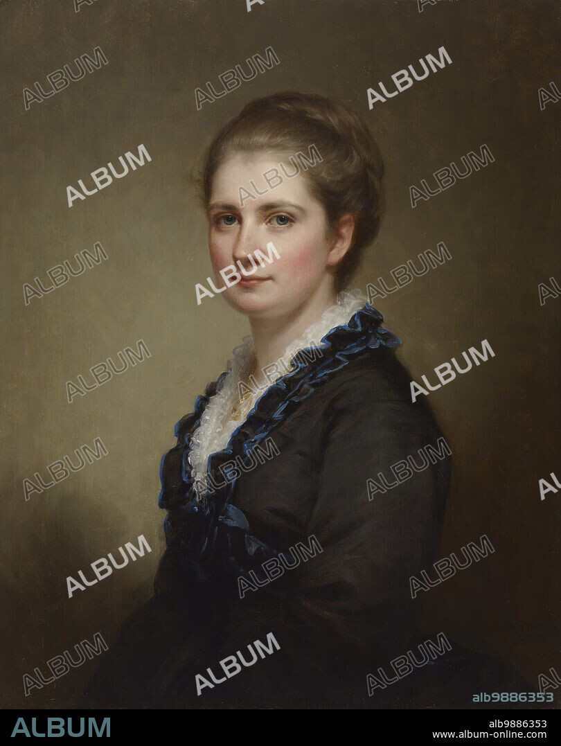 GEORGE AUGUSTUS BAKER. Portrait of Jennie Walters Delano, c1876. Jennie Walters was born in 1853, the daughter of William T. and Ellen Walters (née Harper), and the sister of Henry Walters. She was educated in Paris, and at St. Mary's Convent, Georgetown, and later at Harvard University. In Cambridge she met Warren Delano, a close friend of her brother. She became engaged, and they married in 1876. After her marriage she lived in Orange, New Jersey, and, from 1900, in New York City. She had seven children, five of whom lived into adulthood. She died in 1922.