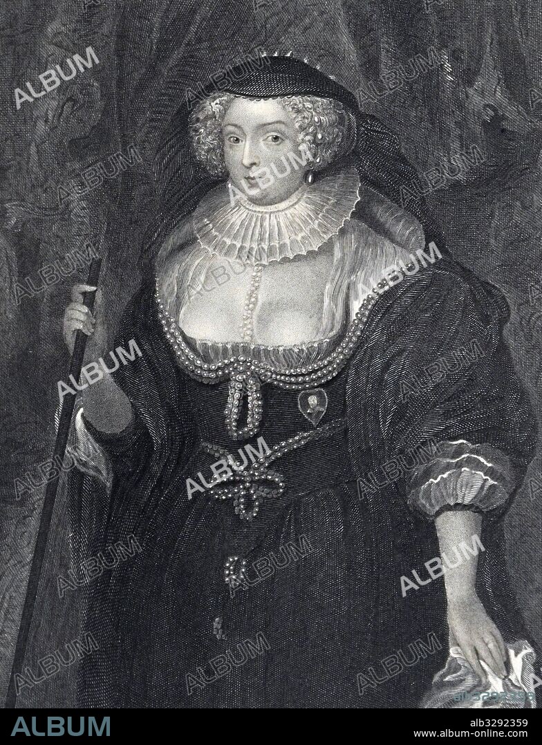 Frances Howard (c 1578-1639), Duchess of Richmond. Engraving.