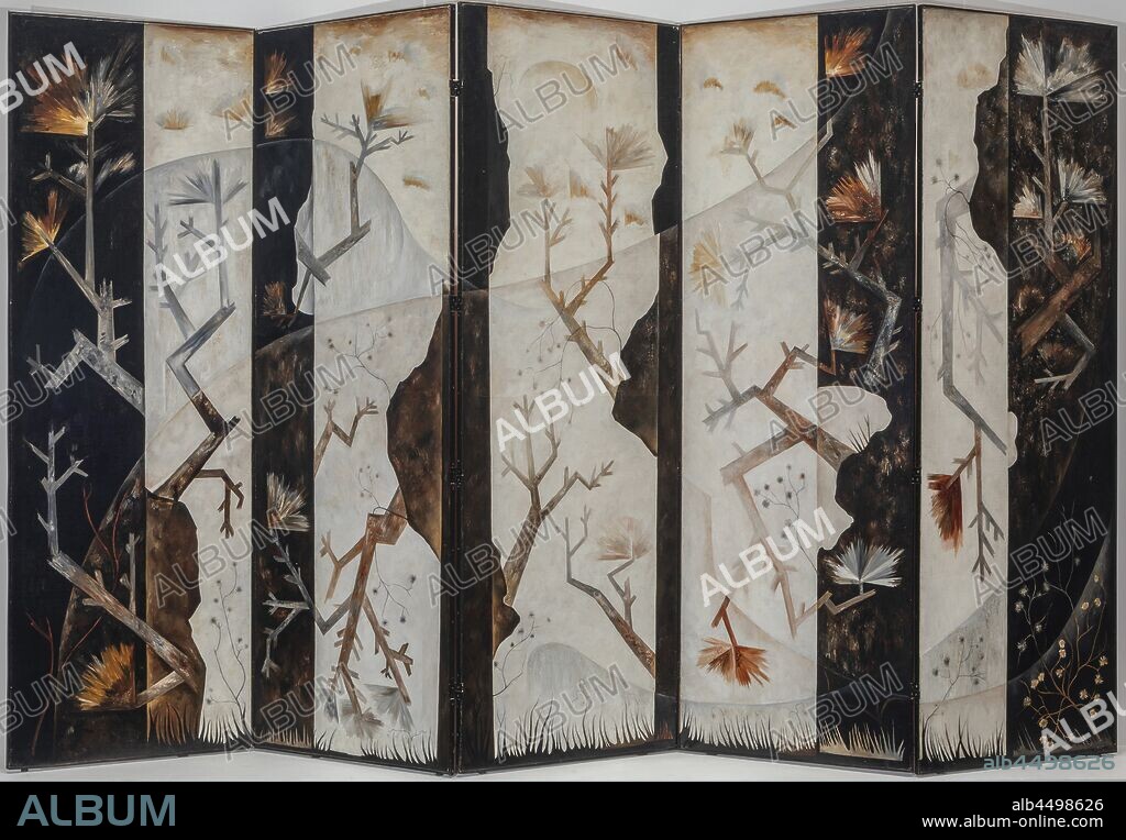 NATALIA SERGEEVNA GONCHAROVA. Spring. A five-section folding screens.