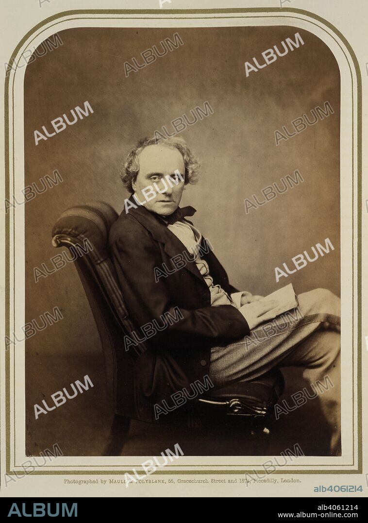 E WALFORD and MAULL AND POLYBLANK. Charles John Kean (1811-1868). English actor, son of Edmund Kean. Photographic Portraits of Living Celebrities executed by Maull and Polyblank; with biographical notices by E. W. [and others]. London, 1856-1859. Source: 10804.f.6. Language: English.