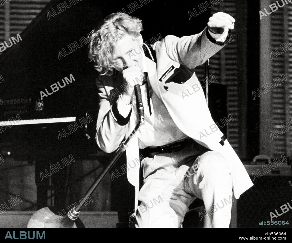American singer-songwriter and pianist Jerry Lee Lewis. 1958.