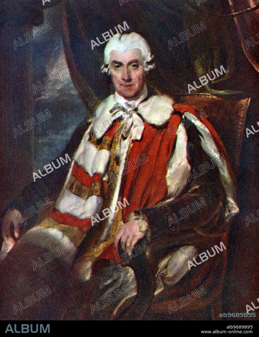 Thomas Thyne - The First Marquess of Bath 1734-1796 in Parliamentary robes - painting by Sir Thomas Lawrence - Marquess of Bath is a title in the Peerage of Great Britain. It was created in 1789 for Thomas Thynne, 3rd Viscount Weymouth. The Thynne family descends from the soldier and courtier Sir John Thynne (d. 1580), who constructed Longleat House between 1567 and 1579. ©TopFoto.