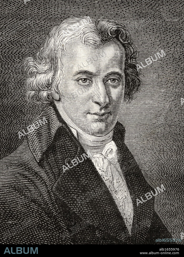 Jean-Baptiste Clery, 1759-1809. Valet to King Louis XVI, from "Histoire de la Revolution Francaise" by Louis Blanc.