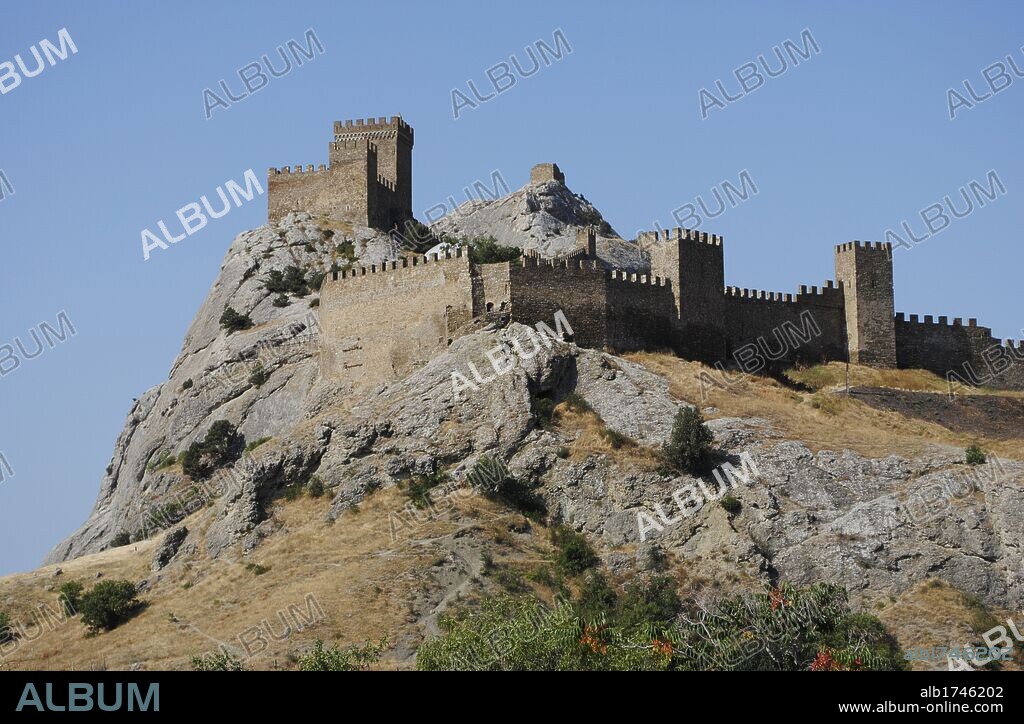 Ukraine. Autonomous Republic of Crimea. Sudak. Genoese medieval Fortress.
