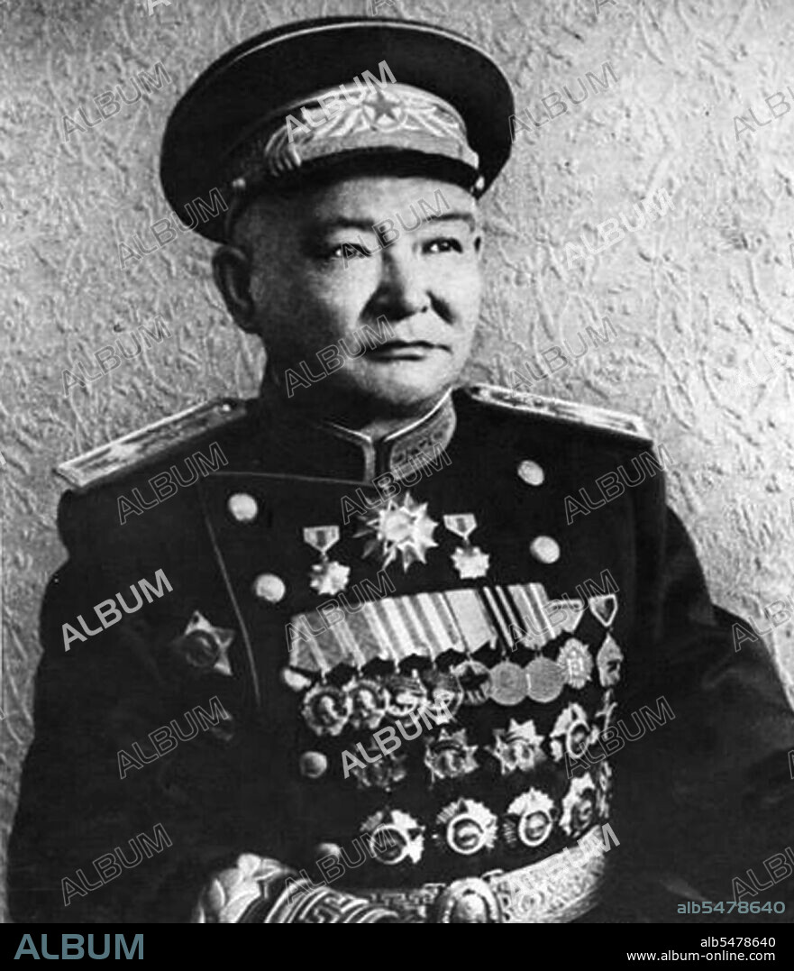 Choibalsan originally trained as a Lamaist monk. He made contact with Russian revolutionaries when he traveled to Siberia. He founded his first revolutionary organization in 1919 and in 1921 joined with Damdin Sukhbaatar to form the Mongolian People's Revolutionary Party. After the Mongolian and Soviet Red Army forces entered Urga in 1921 and established a pro-Soviet government, Choibalsan became deputy war minister. Over the following years Choibalsan came to dominate his country's leadership and by about 1940 his position was unrivaled in his own country. He served both as head of state (Chairman of the Presidium of the State Little Hural, 1929-1930) and head of government (Chairman of the Council of People's Commissars, 1939-1952). He is sometimes accorded the military rank of Marshal. Choibalsan was a close follower of the Soviet leader Joseph Stalin and emulated his policies in many ways including the ruthless elimination of rivals for power and harsh treatment of landowners.