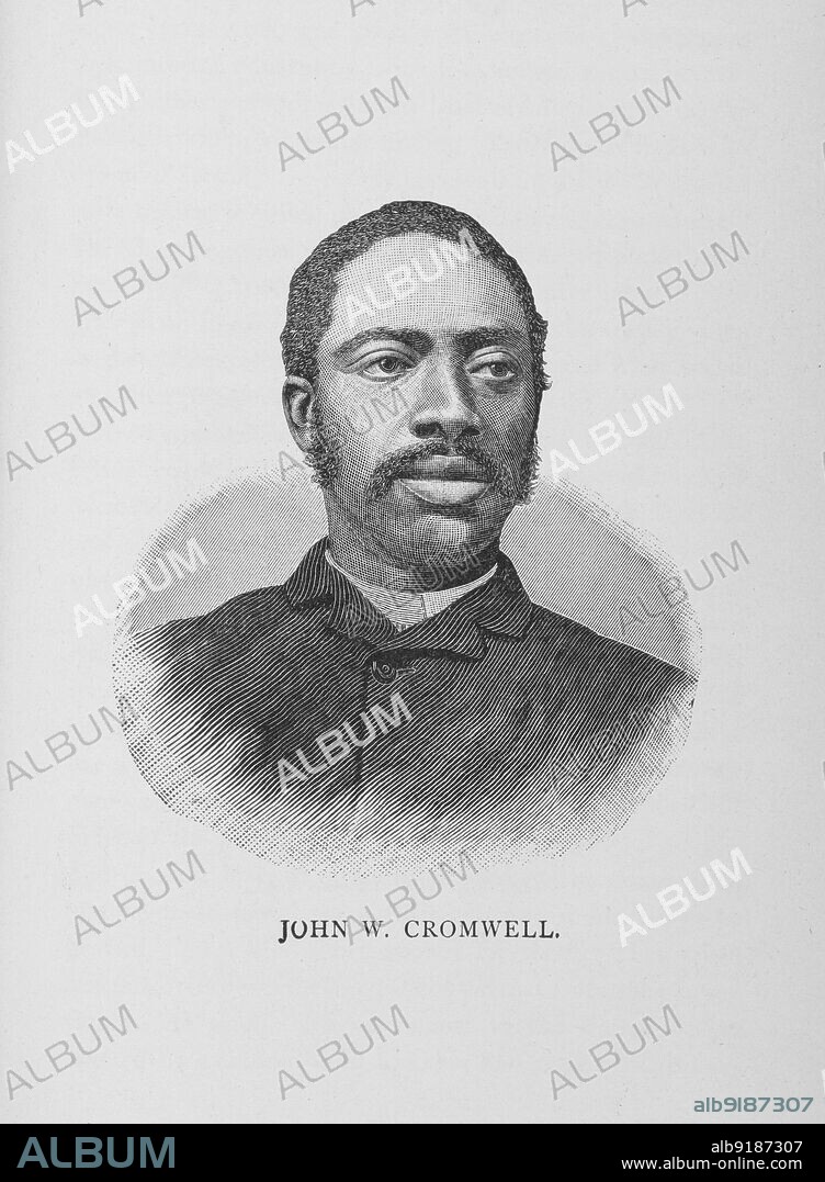 John W. Cromwell, 1887. John Wesley Cromwell, African-American lawyer, teacher, civil servant, journalist, historian, and civil rights activist. From "Men of Mark: Eminent, Progressive and Rising" by William J. Simmons.