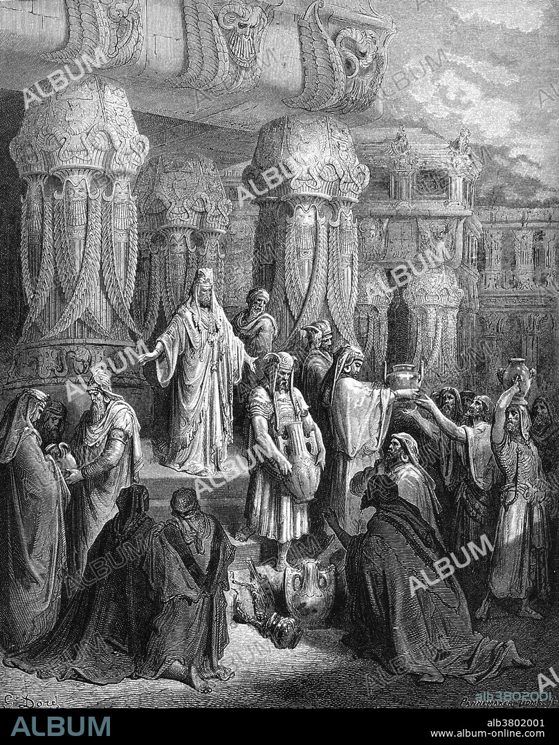 Cyrus the Great figures in the Old Testament as the patron and deliverer of the Jews. In the first year of his reign he was prompted by God to make a decree that the Temple in Jerusalem should be rebuilt and that such Jews as cared to might return to their land for this purpose. He sent them back with he sacred vessels which had been taken from the First Temple and money with which to buy building materials. Cyrus II of Persia (600 or 576 BC-530 BC) was the founder of the Achaemenid Empire. Under his rule, the empire embraced all the previous civilized states of the ancient Near East, conquered most of Southwest Asia and Central Asia, parts of Europe and the Caucasus. From the Mediterranean sea and Hellespont in the west to the Indus River in the east, Cyrus the Great created the largest empire the world had yet seen. The reign of Cyrus the Great lasted between 29 and 31 years. Cyrus respected the customs and religions of the lands he conquered. He is recognized for his achievements in human rights, politics, and military strategy, as well as his influence on both Eastern and Western civilizations. Cyrus the Great died in battle, fighting the Massagetae in 530 BC.