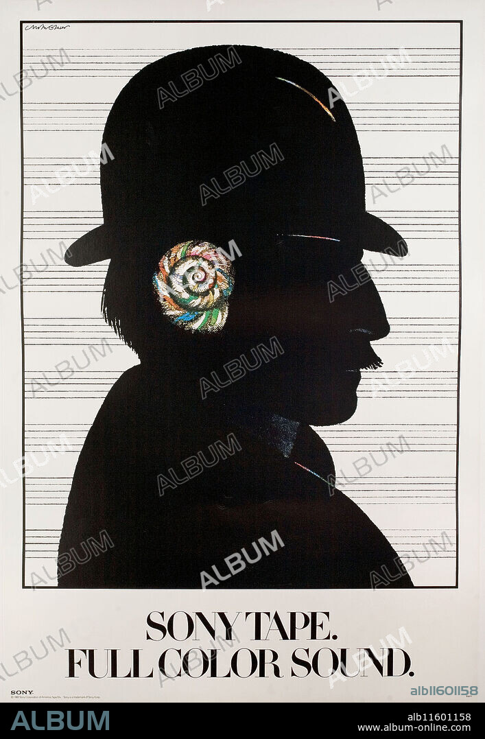 MILTON GLASER. Sony Tape. Full Color Sound.